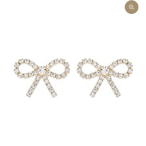 Elegant Loren Hope Gold Bow Earrings